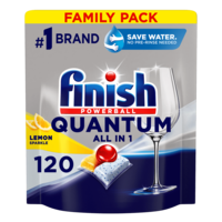 Finish Finish Quantum All in 1 mosogatógép kapszula Lemon Sparkle, 120 db