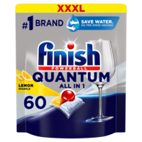 Finish Finish Quantum All in 1 mosogatógép kapszula Lemon Sparkle, 60 db