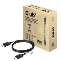 Club 3D Club 3D Aktív adapter DisplayPort 2.1 - DisplayPort 2.1 4K120Hz/8K60Hz HDR (M/M), 1,2 m, fekete