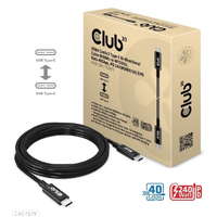 Club 3D Club 3D USB4 Gen3x2 Type C 8K60Hz UHD Power Delivery 240W kábel, (M/M), 300cm (CAC-1579)