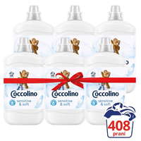 Coccolino Coccolino Sensitive ruhaöblítő, 10,2l (408 mosási adag)