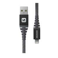 SWISSTEN SWISSTEN ADATKÁBEL KEVLAR USB / LIGHTNING 1,5 M 71543010, szürke