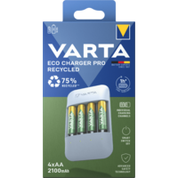 Varta Varta Eco Charger Pro Recycled elemtöltő 4 AA 2100 mAh Recycled elemmel (57683101121)