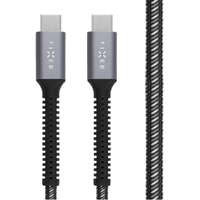 FIXED FIXED Töltő- és adatkábel USB-C/USB-C csatlakozókkal és PD támogatással, 1,2 m, USB 2.0, 240W, szürke FIXDA-CC12-GR