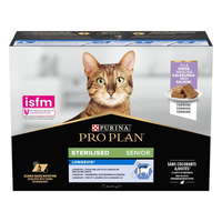 Purina Pro Plan Purina Pro Plan CAT STERILISED Senior 7+ LONGEVIS pulyka mártásban, 10×75 g