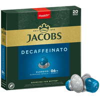 Jacobs Jacobs Decaffeinato 6-os intenzitás, 20 db kávékapszula, Nespresso kompatibilis