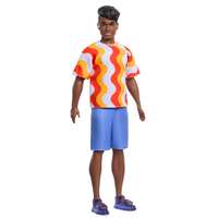 Mattel Mattel Barbie Modell Ken baba - piros-narancssárga póló DWK44