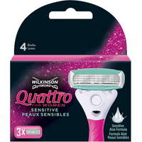 Wilkinson Sword Wilkinson Sword Quattro for Women Sensitive Borotvafej, 3 db