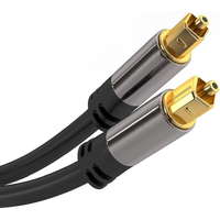 PremiumCord PremiumCord Toslink M/M kábel, OD: 6 mm, Gold design, 3m, kjtos6-3
