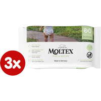 MOLTEX MOLTEX EKO nedves törlőkendő Pure & Nature, vízbázisú (3 x 60 db)