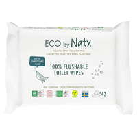 ECO by Naty ECO by Naty ECO parfüm nélküli nedves törlőkendők WC-papír funkcióval (3x 42 db)