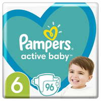 Pampers Pampers Active Baby Pelenka, 6-es méret, 96 pelenka, 13-18 kg