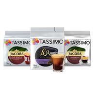 Tassimo Tassimo Tassimo PACK MALL kapszula 1x Café Crema XL, 1x Café Crema, 1x L'OR Lungo Profondo