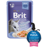 Brit Brit Premium Cat Delicate Fillets in Jelly with Salmon 24 x 85 g