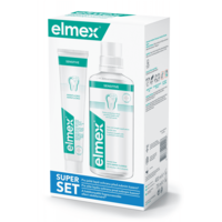 Elmex Elmex Szájvíz 400 ml és fogkrém Sensitive 75 ml