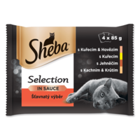 Sheba Sheba Selection Alutasakos macskaeledel válogatás, 13 x (4 x 85 g)