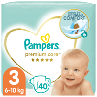 Pampers Pampers Premium Care pelenka, Méret 3, 40 db, 6kg-10kg