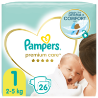 Pampers Pampers Premium Care 1 Újszülött pelenka (2-5 kg) 26 db