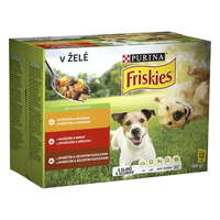 Friskies Friskies Dog Adult Multipack marhahús/csirke/bárány aszpikban 72 x 100 g