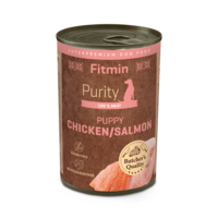 Fitmin Fitmin Dog Purity tin PUPPY salmon with chicken 6x400 g