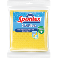 Spontex Spontex Antibak Szivacs törlőkendő 3x