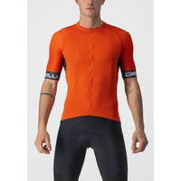 Castelli Castelli Férfi kerékpáros mez Entrata VI Jersey Fiery Red/Dark Gray-Ivory, XL, narancssárga