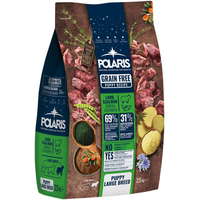 POLARIS POLARIS gabonamentes granulátum friss hússal, Junior Large Breed, lazaccal és báránnyal, 2,5 kg
