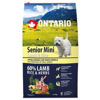 Ontario Ontario Senior Mini Lamb & Rice Kutyatáp, 6,5 kg
