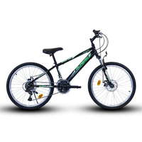 Olpran Olpran hegyi kerékpár 24" Spirit Sus Full Disc Gentle, fekete/zöld 15”