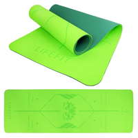 LIFEFIT LIFEFIT YOGA MAT LOTOS DUO szőnyeg, 183x58x0,6cm, zöld