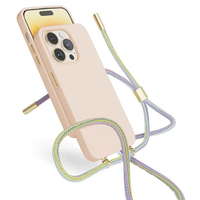 EPICO EPICO Silicone Necklace Case iPhone 14 Plus (6,7") 69410102300003 - rózsaszín