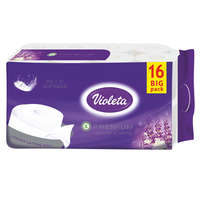 VIOLETA VIOLETA prémium toalettpapír, 3 rétegű, levendula-vanília, 16 tekercs