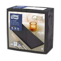 Essity GmbH Tork szalvéta Linstyle, premium textilhatású, FEKETE, 39/1, 1/8 HAJTÁS, 50db/csg, 12csg/karton