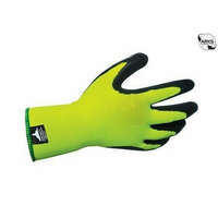 Hi-Vis Grip Glove Kesztyű mártott latex, Hi-Vis Grip Glove-Latex Foam, sárga/fekete "L" (12 pár/gyűjtő)