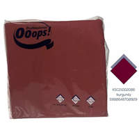 Vajda Papír Ooops! szalvéta 33X33cm, 2r., 1/4 hajtás, BORDÓ, 100 lap/csg, 20csg/karton, 42karton/raklap
