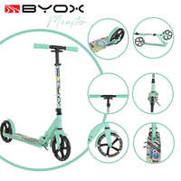 MONSTER roller 2 nagy kerekű, acélváz, 100 kg, 84-97cm-ig állítható ZÖLD