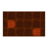Notrax Notrax Déco Design™ Imperial Arches beltéri tisztítószőnyeg, barna, 60 x 90 cm