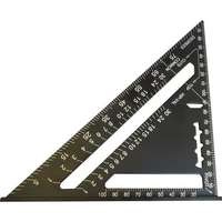 TopTrade TOPTRADE asztalos derékszögű háromszög vonalzó, alumínium, 180 mm