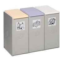 Var Szelektív hulladékgyűjtő konténer VAR, 3 x 60 l