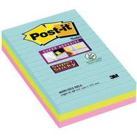 Post-it Öntapadós Post-it® jegyzetek - 101 mm-es méret, 3 darabos készlet, lapok száma a blokkban 90