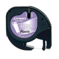 Dymo Műanyag szalag Dymo LetraTag címkézőhöz, átlátszó