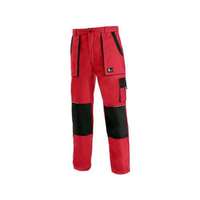 CXS CXS női munkaruha nadrág, piros/fekete, méret: 38