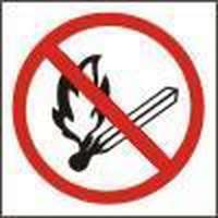 No brand No brand Tiltó biztonsági tábla - Nyílt láng használata tilos, öntapadó fólia