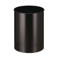 Manutan Manutan Expert Tube fém szemetes kosár, térfogata 30 l, fekete
