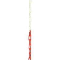 Novap Novap Fotolumineszcens műanyag lánc kerítésoszlopokhoz, hossza 10 m, átmérője 6 mm, piros/fehér