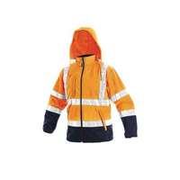 Manutan Manutan Expert Férfi fényvisszaverő kabát DERBY, narancssárga-kék, 2XL-es méret