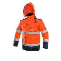 Manutan Manutan Expert LUTON kabát, figyelmeztető, narancssárga-kék, 3XL-es méret