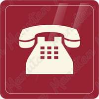Manutan Manutan Expert Telefon, matrica 90 x 90 x 0,1 mm, piros
