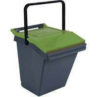 Vepabins Vepabins Easytech hulladékelválasztó tartály, 40 l, zöld/fekete