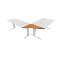 Manutan Manutan Expert Classic line asztal összekötőlemez, 80 x 60 cm, háromszög alakú